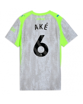 Manchester City Nathan Ake #6 Maglia Gara Terza Repliche 2025-26 Donna Maniche Corte